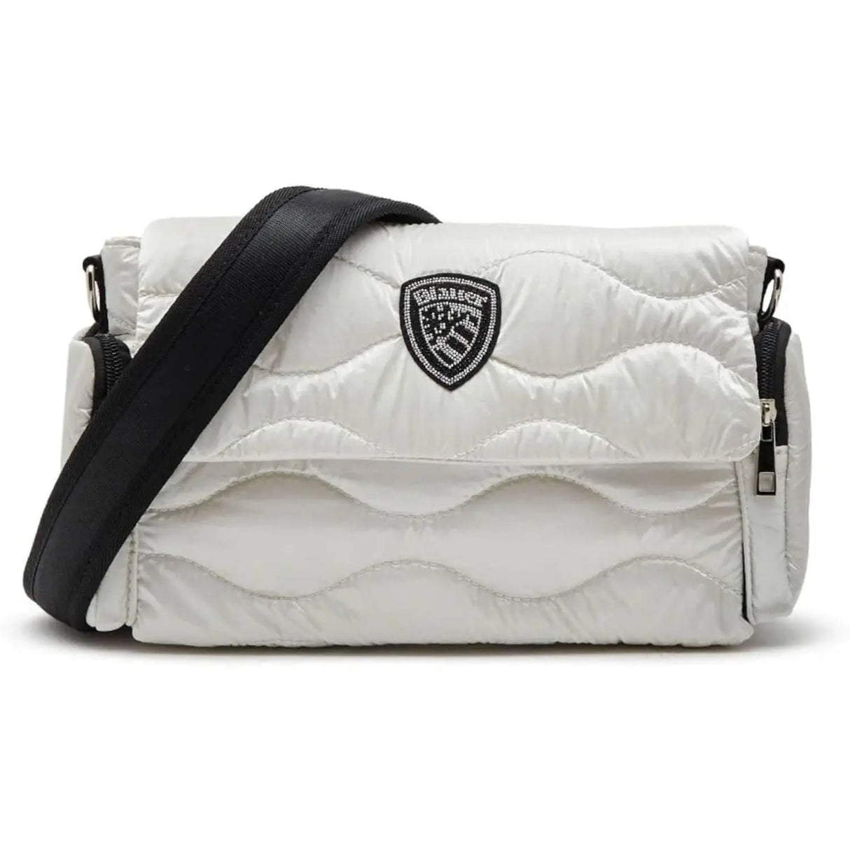 Borsa BLAUER Donna PADDED NYLON CROSSBODY Bianco