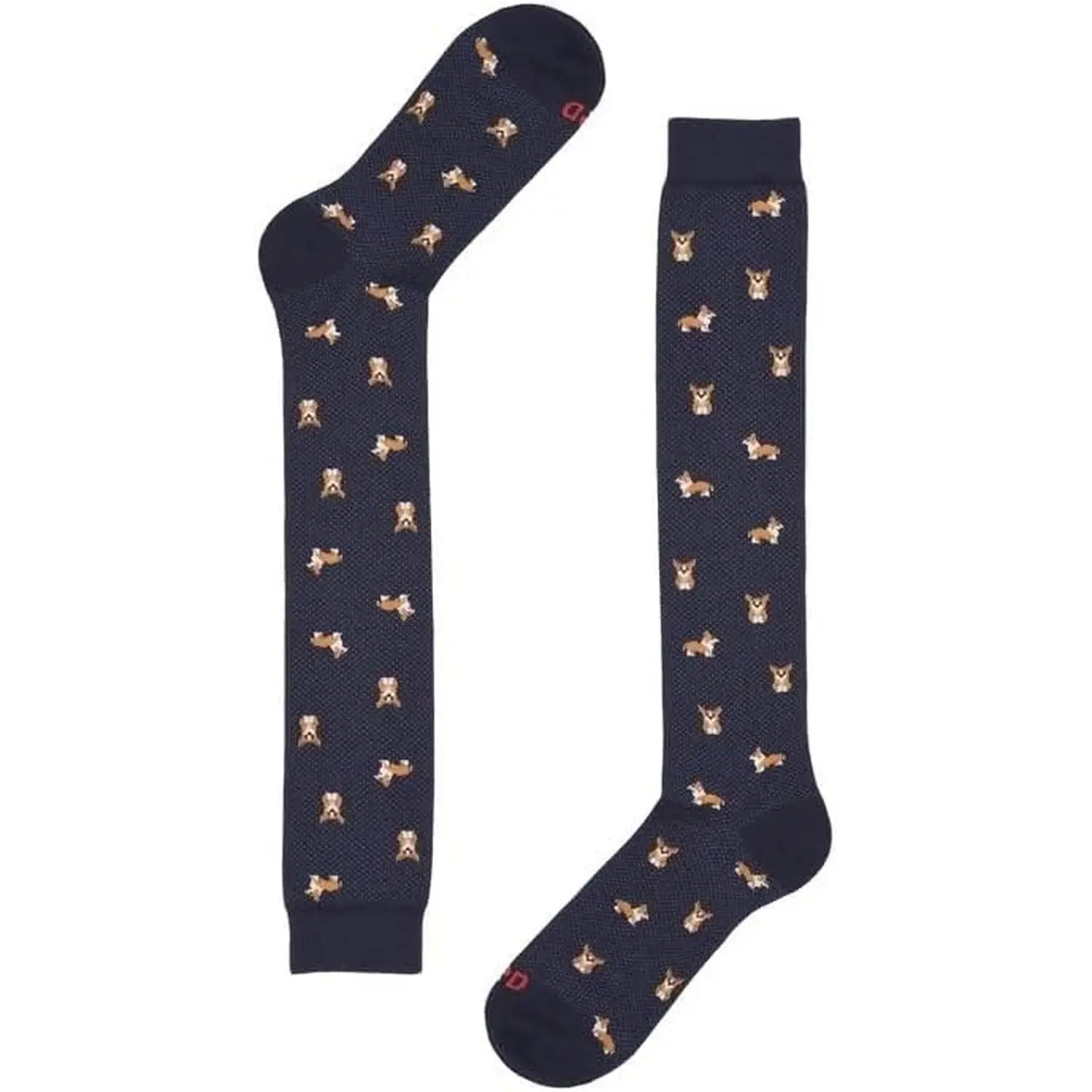 Calze RED Uomo lunga corgi Blu