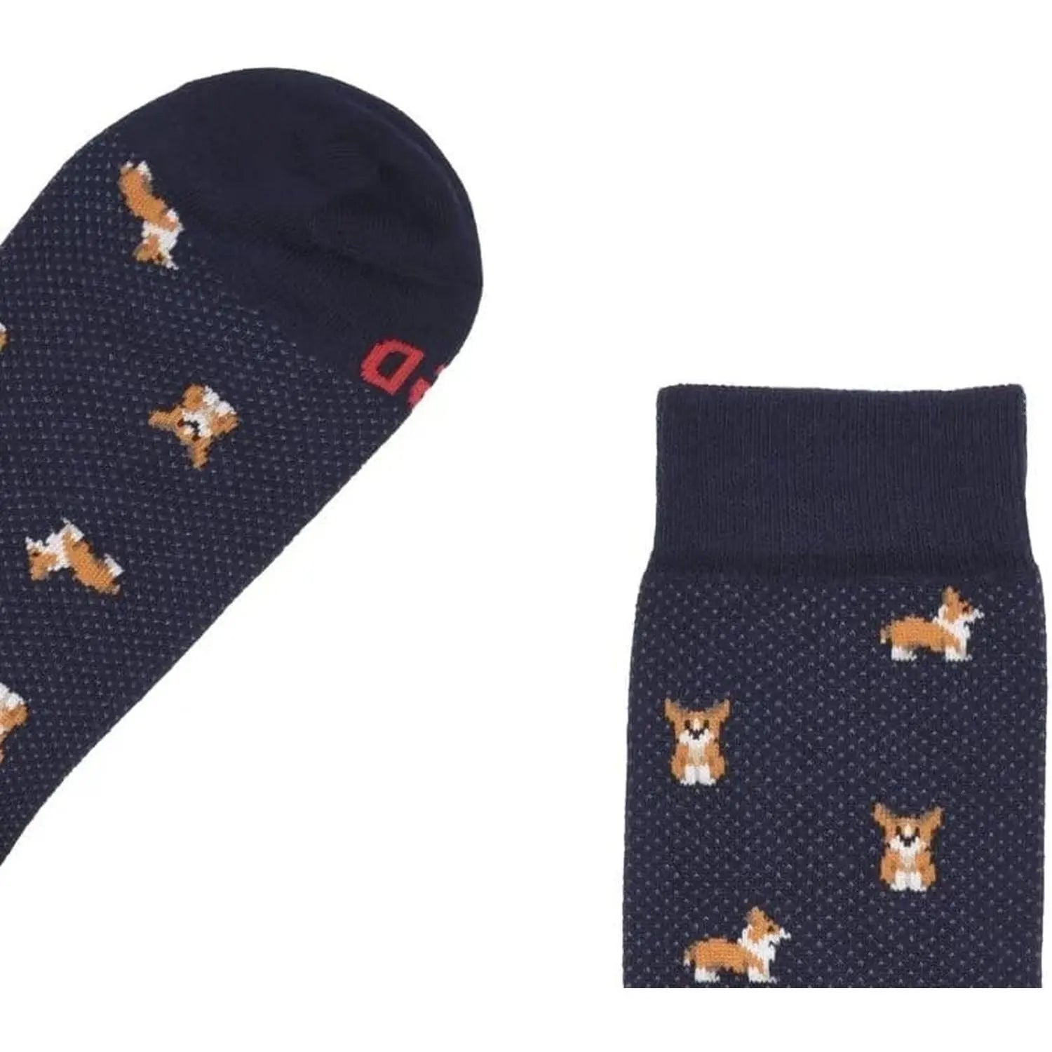 Calze RED Uomo lunga corgi Blu