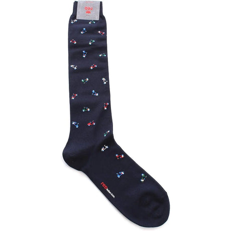 Calze RED Uomo lunga stampa icon Blu