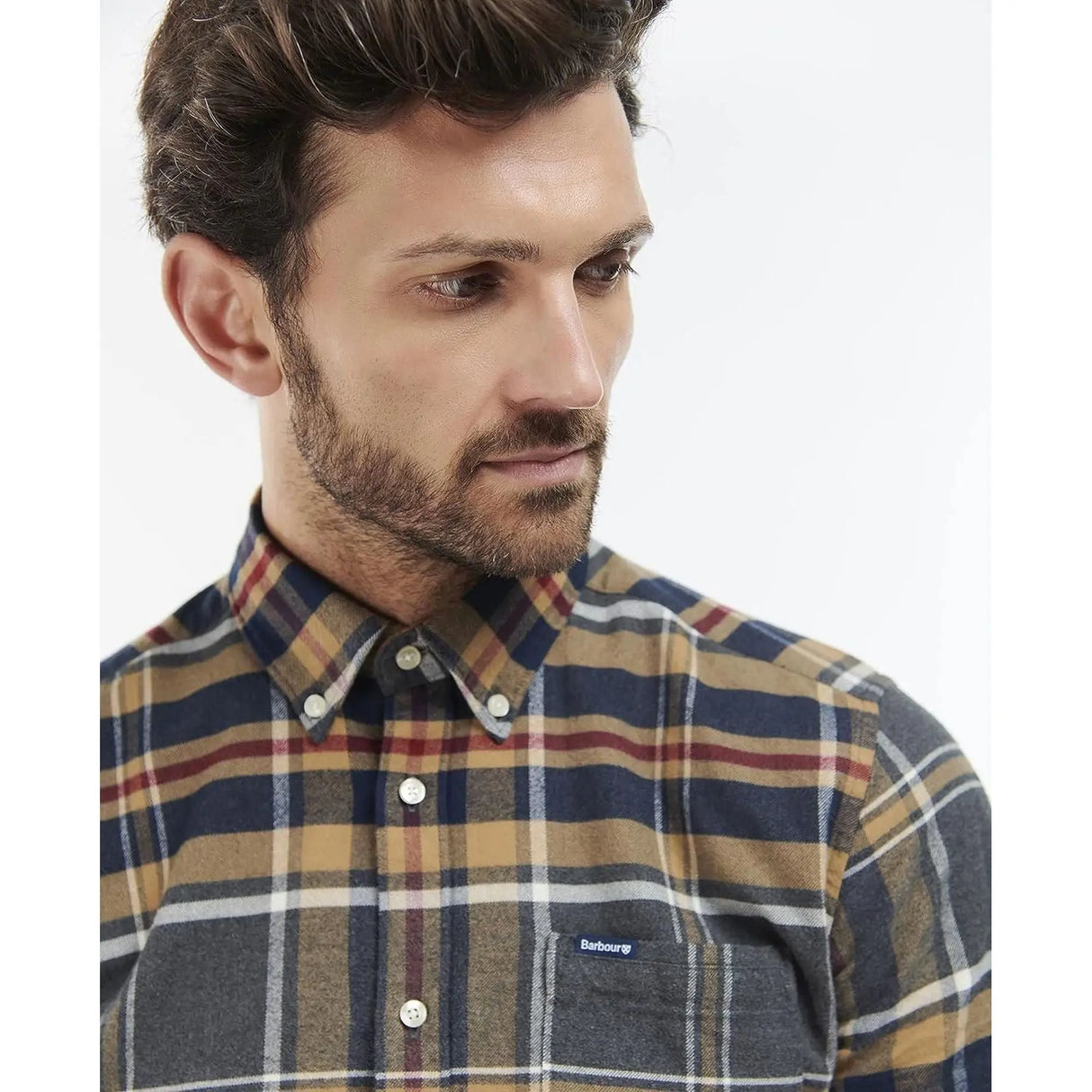Camicia BARBOUR Uomo ronan tailored check Grigio