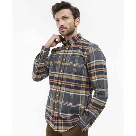 Camicia BARBOUR Uomo ronan tailored check Grigio
