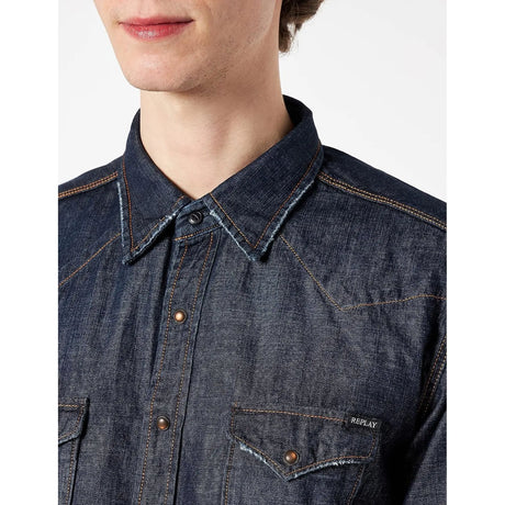 Camicia REPLAY Uomo Blu