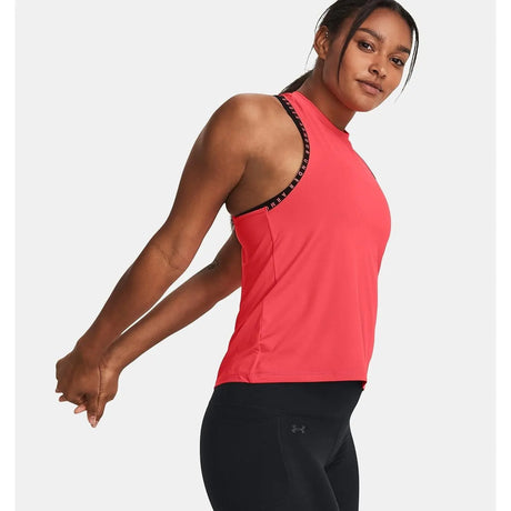 Canottiera Sportiva UNDER ARMOUR Donna KNOCKOUT NOVELTY Rosa