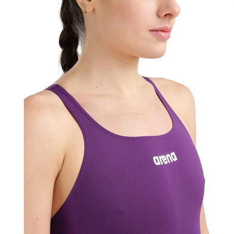 Costume Sportivo ARENA Donna team swimsuit swim pro solid Viola ARENA  Angolo dello Sport