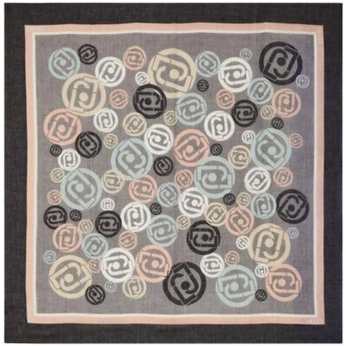 Foulard LIU JO Donna LOGOMANIA 120X120 Nero