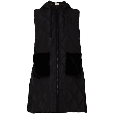 Gilet LIU JO Donna LUNGO CON TASCHE Nero LIU JO  Angolo dello Sport