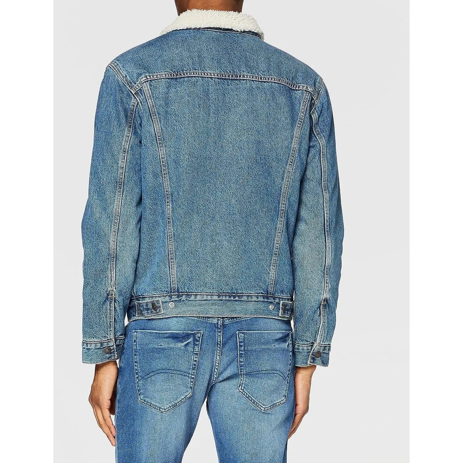 Giubbotto LEVIS Uomo TYPE 3 SHERPA TRUCKER FABLE SHERPA TRUCK Denim