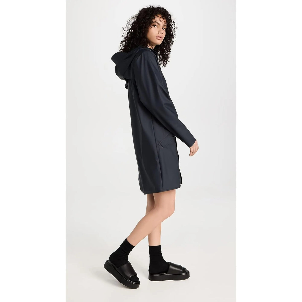 Impermeabile RAINS Unisex long jacket Navy