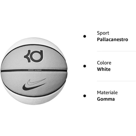 Palle - Pallone NIKE Unisex KD ALL COURT 07 Grigio