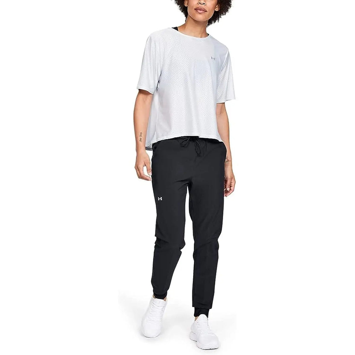 Pantalone Sportivo UNDER ARMOUR Donna SPORT WOVEN Nero