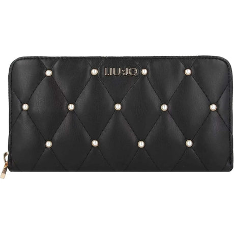 Portafoglio LIU JO Donna XL ZIP AROUND Nero