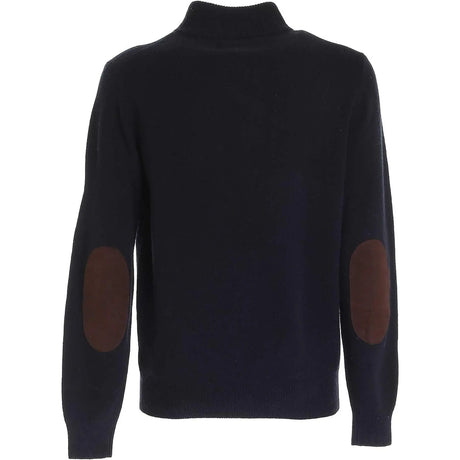 Pullover BARBOUR Uomo essential patch half zip Navy