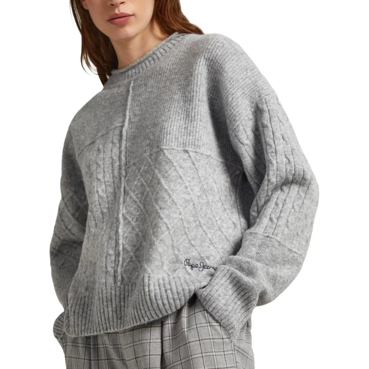Pullover PEPE JEANS Donna ERIKA Grigio PEPE JEANS  Angolo dello Sport