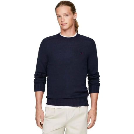 Pullover TOMMY HILFIGER Uomo MULTI HTR MERINO CRE Blu
