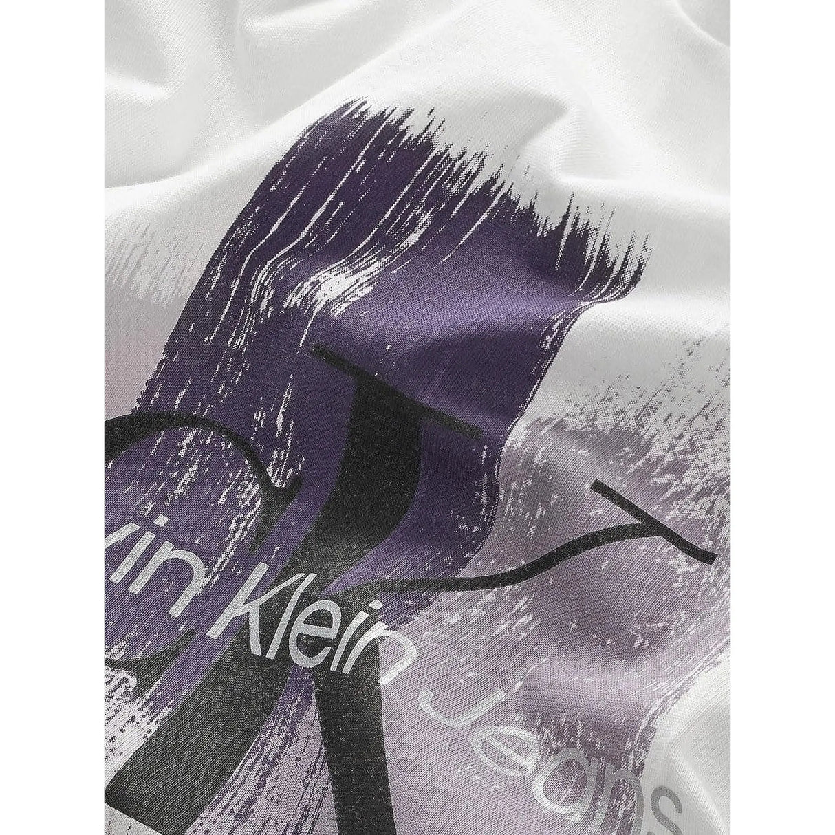T-shirt CALVIN KLEIN Bambina BRUSH STROKE MONOGRAM Bianco