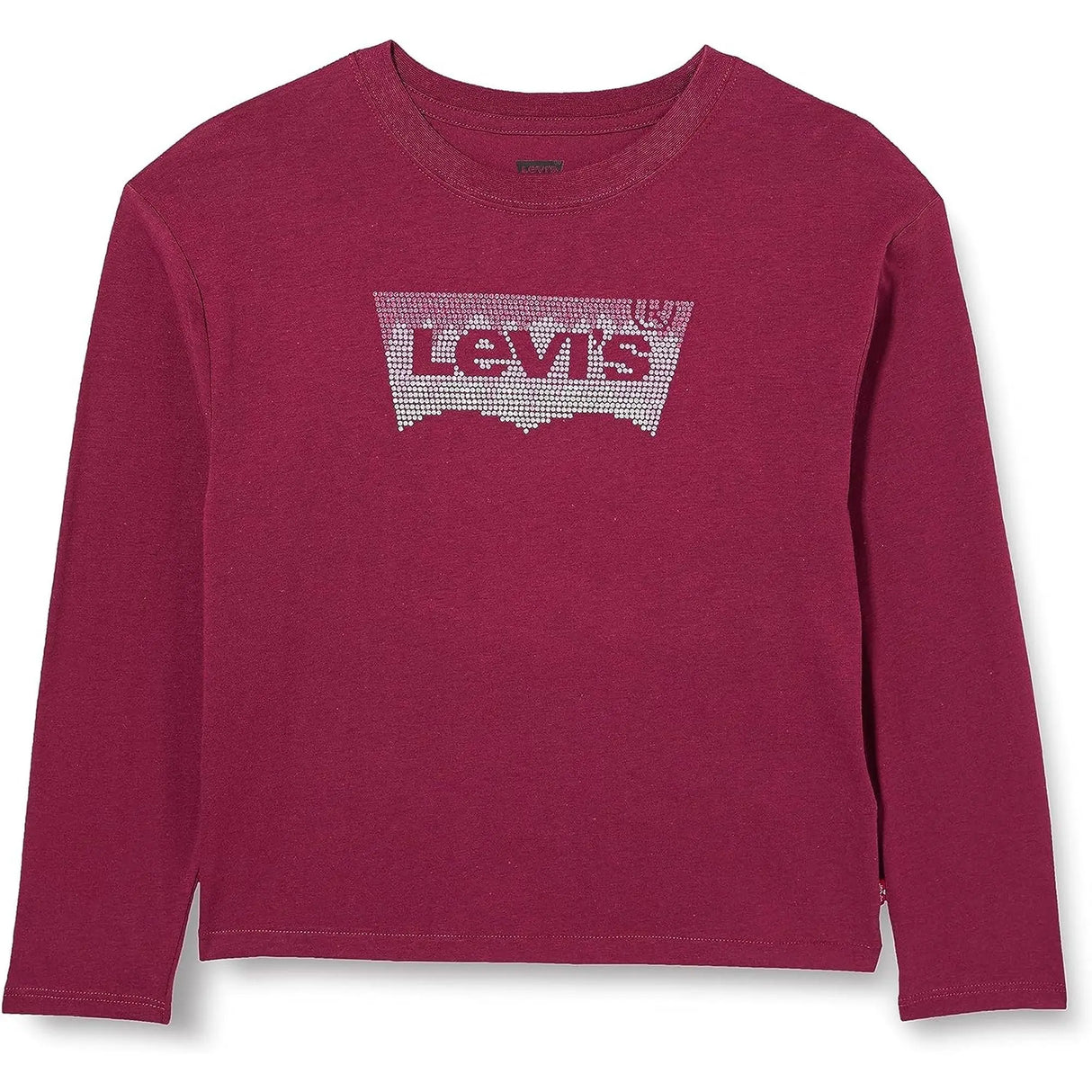 T-shirt LEVIS Bambina MEET AND GREET GLITTER BAT Bordeaux