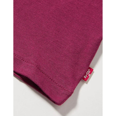 T-shirt LEVIS Bambina MEET AND GREET GLITTER BAT Bordeaux