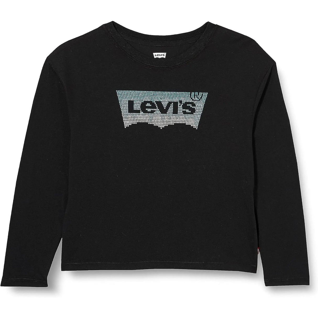 T-shirt LEVIS Bambina MEET AND GREET GLITTER BAT Nero