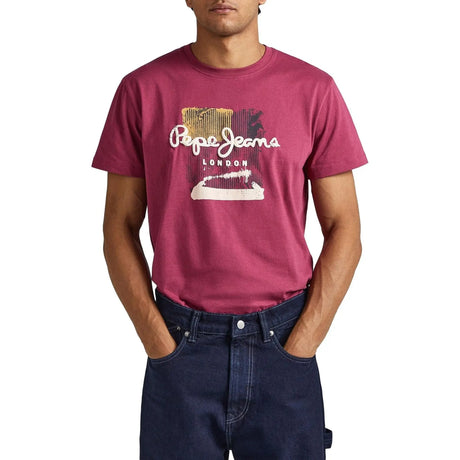 T-shirt PEPE JEANS Uomo MELBURNE Ciliegia