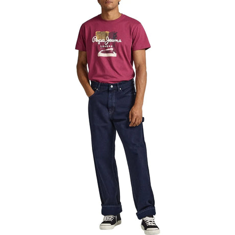 T-shirt PEPE JEANS Uomo MELBURNE Ciliegia