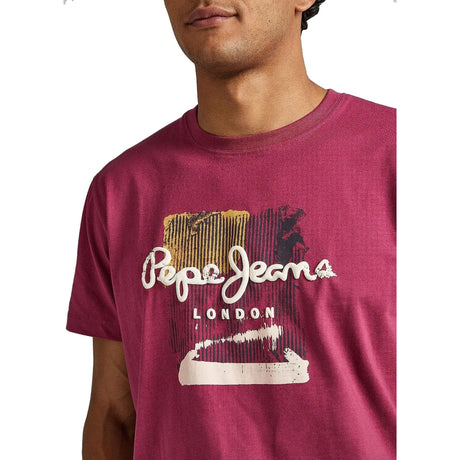 T-shirt PEPE JEANS Uomo MELBURNE Ciliegia