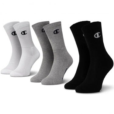 CHAMPION Unisex Sports Socks 3 Pairs Grey